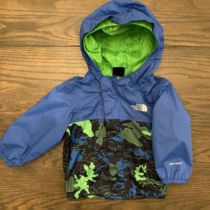Baby Infant Northface DryVent Rain Jacket Coat Blue Green